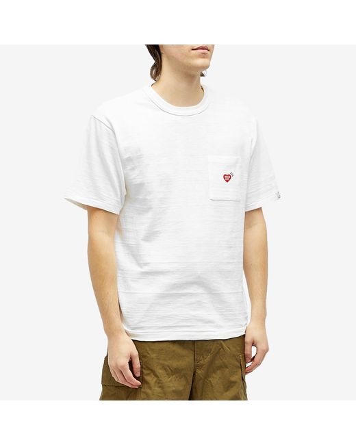 Human Made White Tiger Pocket T-Shirt for men