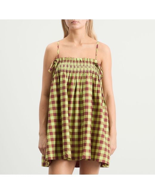 Damson Madder Metallic Lilo Mini Dress