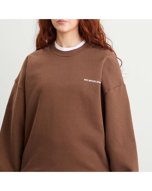 MKI Miyuki-Zoku Brown Uniform Crewneck Sweatshirt