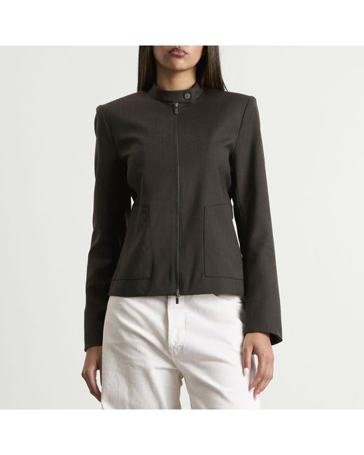 St. Agni Black Moto Jacket
