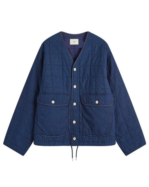Folk Blue Lightweight Liner for men