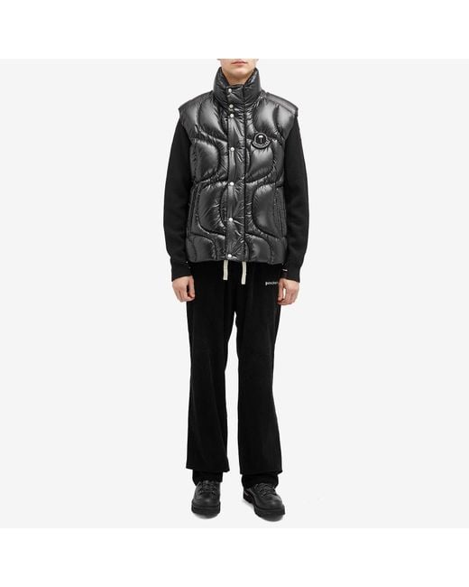Moncler Black Genius X Palm Angels Gwenyth Vest for men