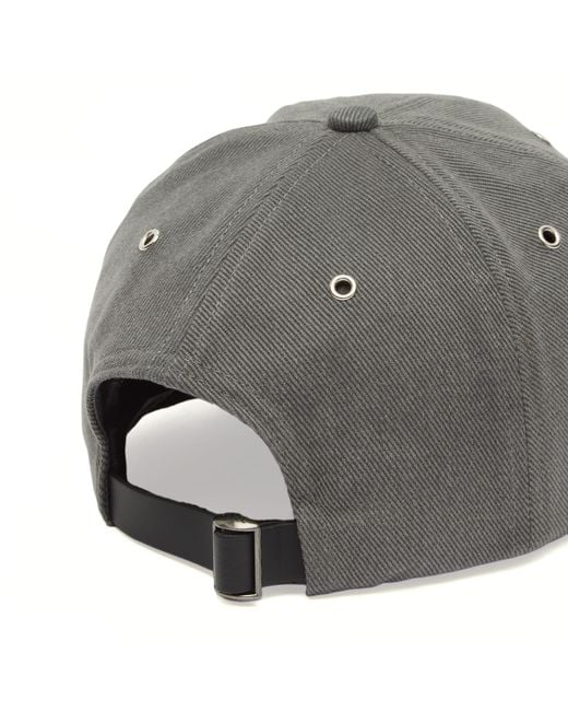Norse Projects Gray Bull Denim 6 Panel Cap for men