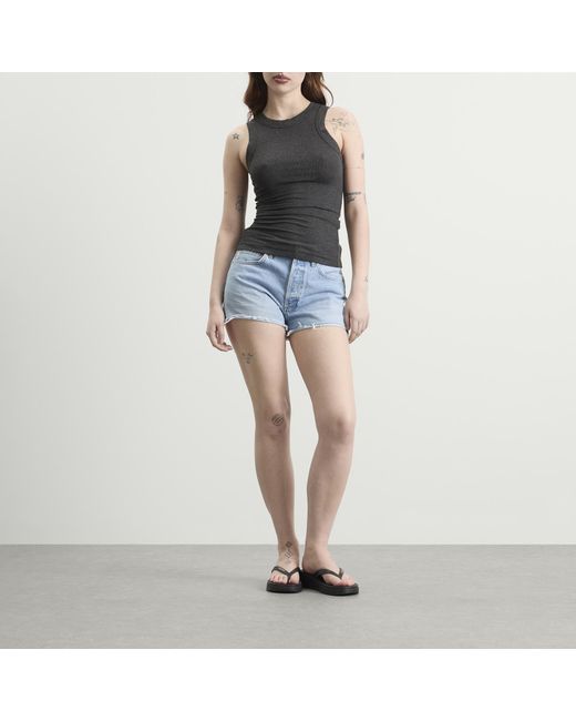 Agolde Blue Parker Short