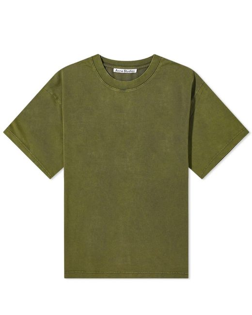 Acne Green Extorr Vintage T-shirt for men