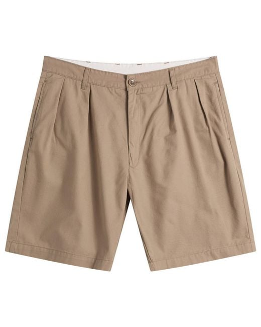 Service Works Natural Twill Part Timer Shorts for men