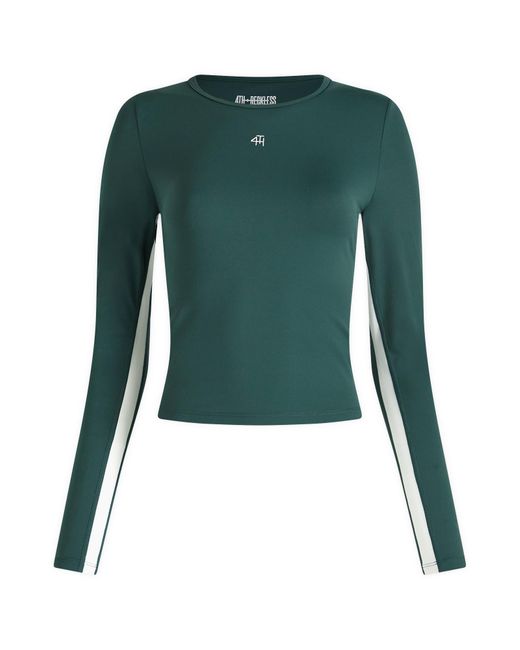 4th & Reckless Green Abby Active Long Sleeve Top