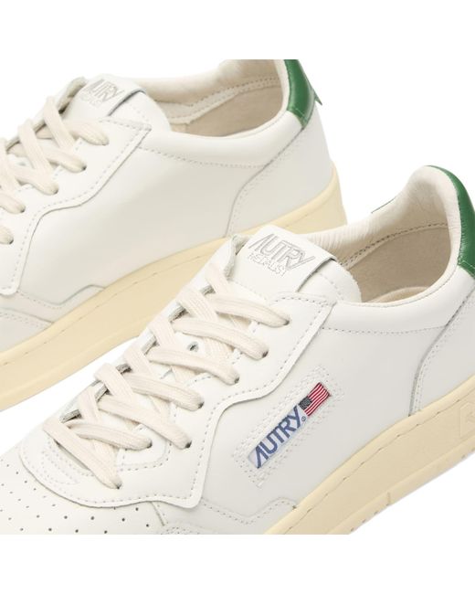 Autry White 01 Low Leather Sneakers for men