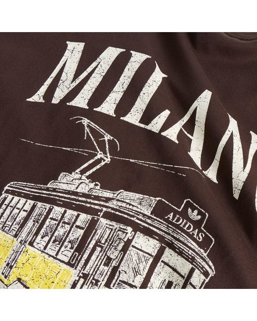 Adidas Brown Milan Graphic T-Shirt