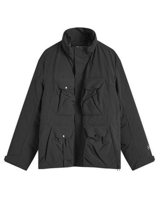 C P Company Black Micro-M Recycled Jacket for men