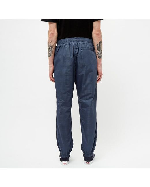 blue plaid track pants