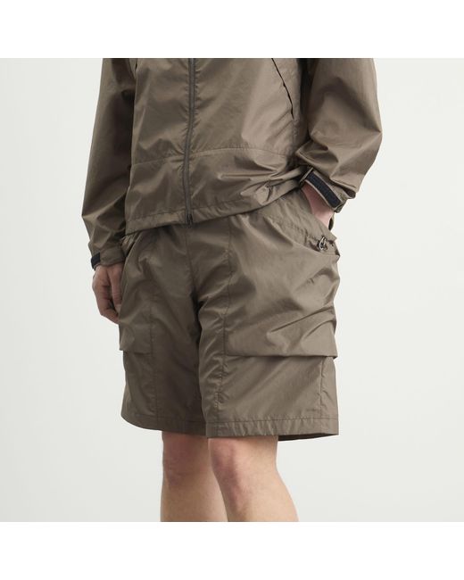 Goldwin Gray Ripstop Shorts for men