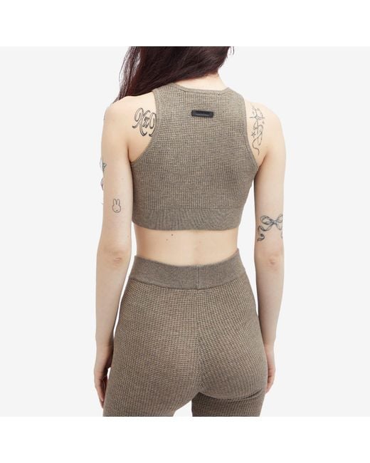 Fear Of God Brown Waffle Sport Tank Top