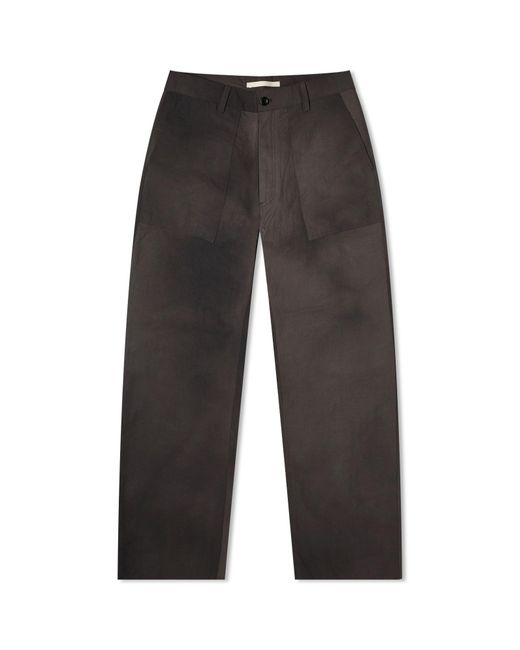 Norse Projects Gray Lukas Relaxed Wave Dye Trousers for men