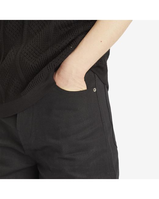 Jil Sander Black Denim Shorts for men