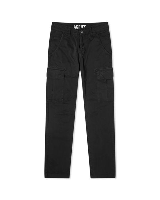 Alpha Industries Black Agent Cargo Pants for men