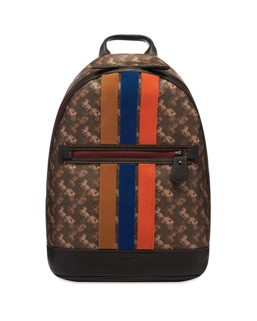 coach varsity stripe backpack