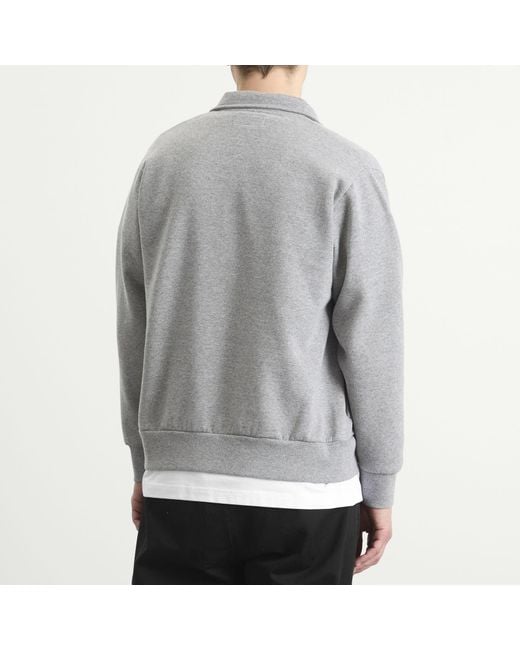Universal Works Gray Tylerzip Sweat Jacket for men