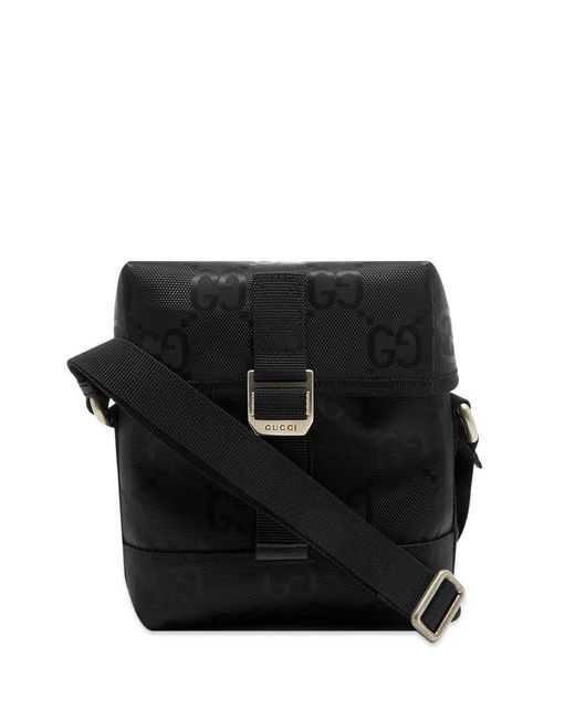 Gucci Black Eco-nylon Messenger Bag for men
