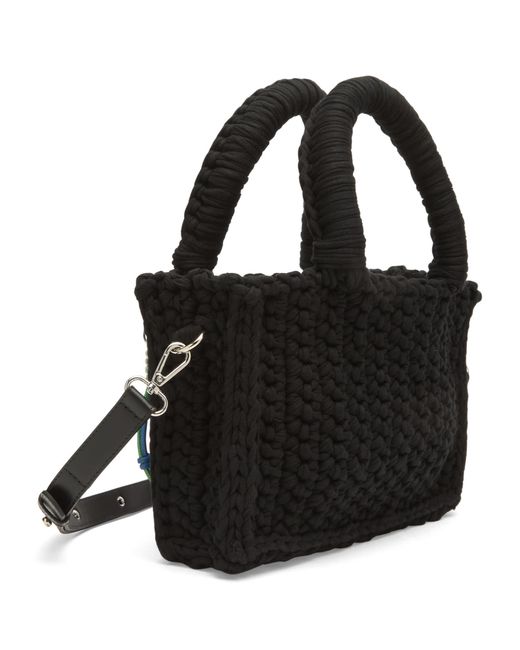 Charles Jeffrey Black Apple Charm Bucket Bag