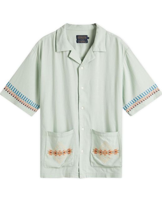 Pendleton Green Camp Collar Shirt for men