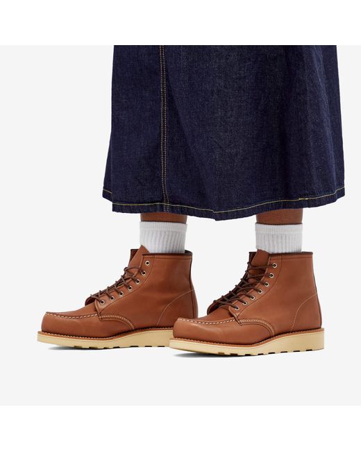 Red Wing Brown 6" Classic Moc Boot