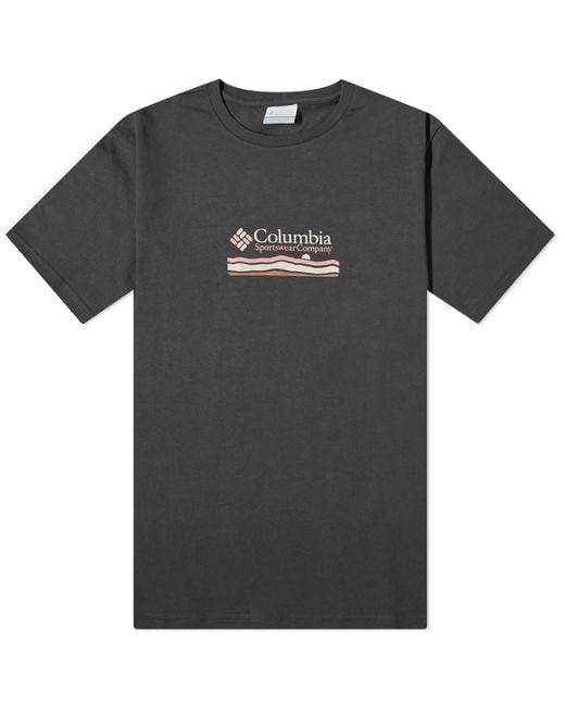 Columbia Black Explorers Canyon Herritage Back Graphic T-Shirt for men