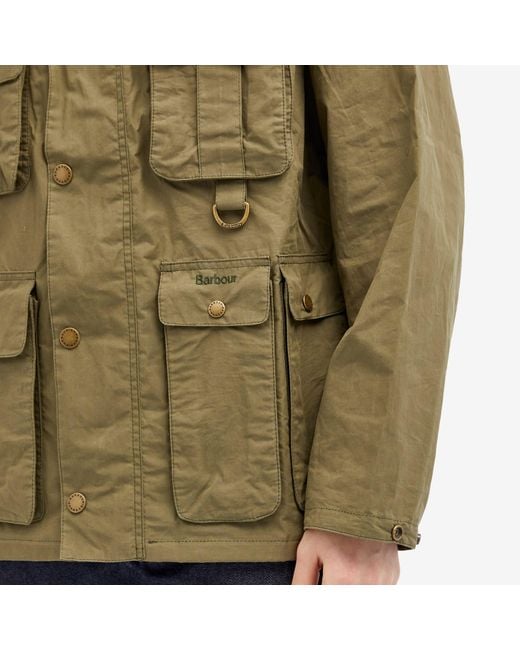 Barbour Green Heritage + Modified Transport Casual Jacket for men