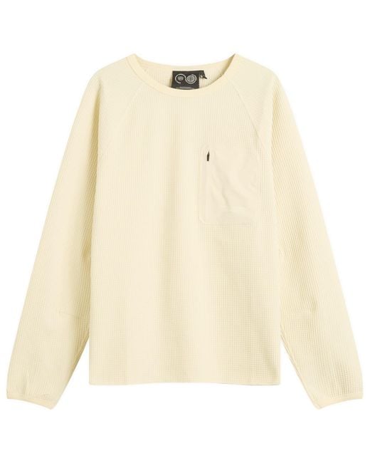 Purple Mountain Observatory Natural Waffle Long Sleeve T-Shirt for men