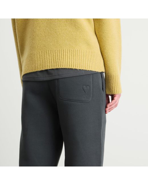 AMI Blue Brushed Fleece Big Adc Jogger for men