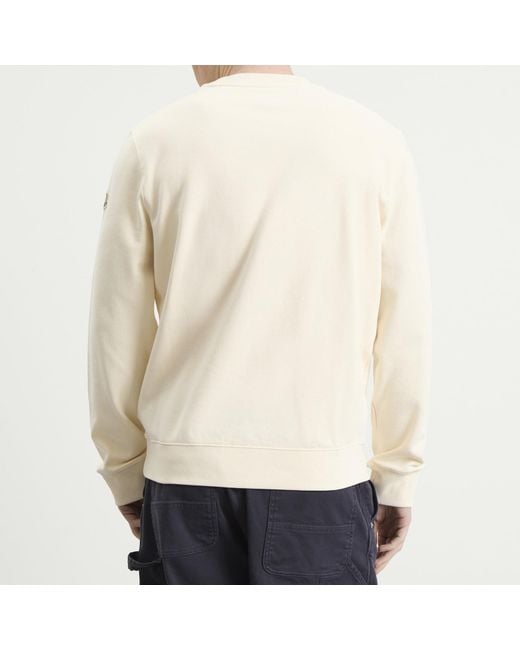 Moncler Natural Archive Embroidered Logo Sweatshirt for men