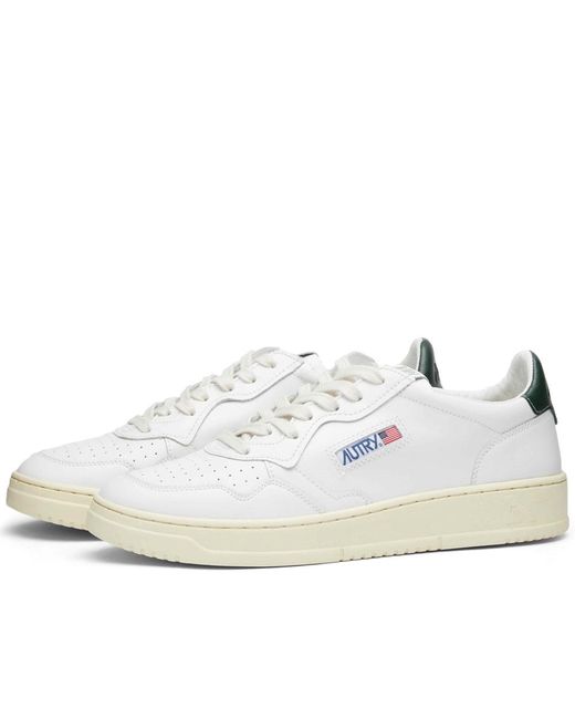 Autry 01 Low Leather Sneakers in White for Men | Lyst