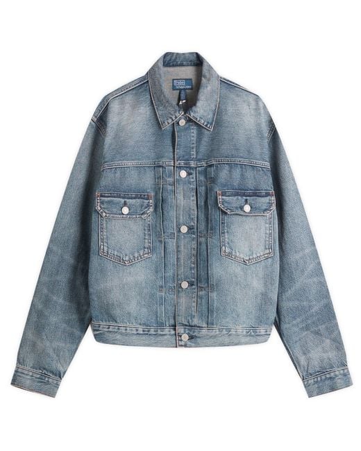 Polo Ralph Lauren Blue Rl-2 Trucker Jacket for men