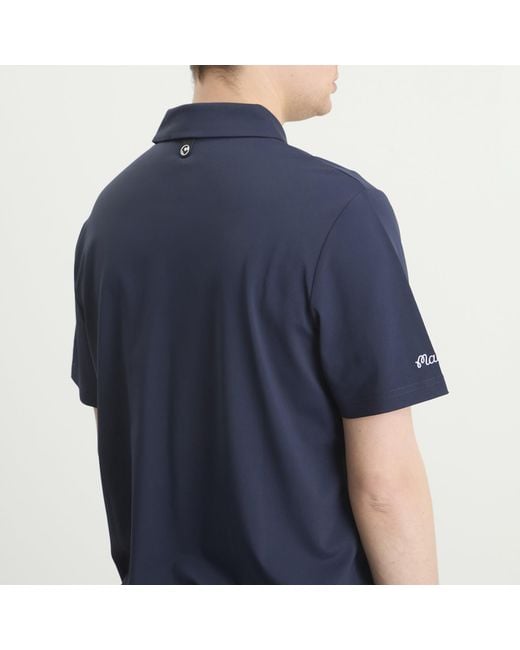 Malbon Blue Fairway Baldwin Polo Shirt for men