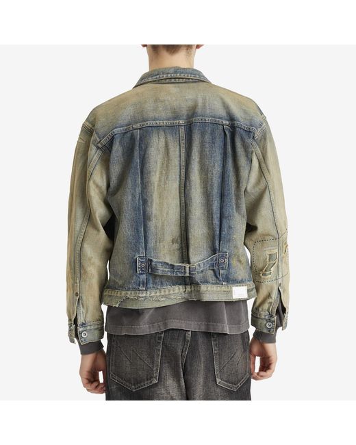 Neighborhood Green Savage Denim Type-1 Jacket for men
