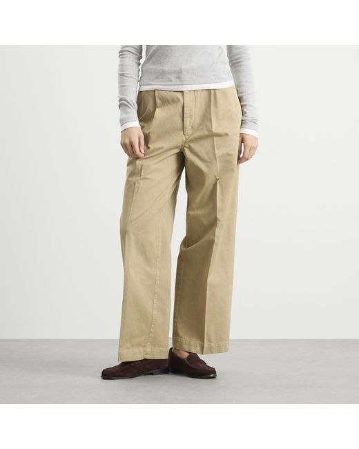 Auralee Natural One-Tuck Wide Pants