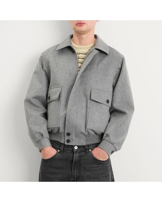 ジャケット・アウター AURALEE cashmere moleskin zip blouson 5 Auralee Cashmere Moleskin Zip Blouson in Top Charcoal