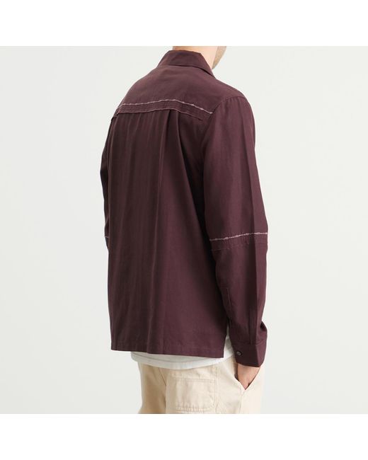 ACMH by Magic Castles Purple Fray Shirt for men