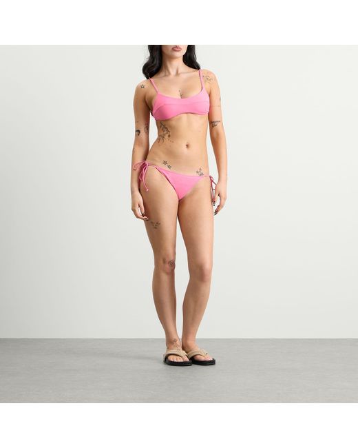Fruity Booty Pink Tie Bikini Bottoms