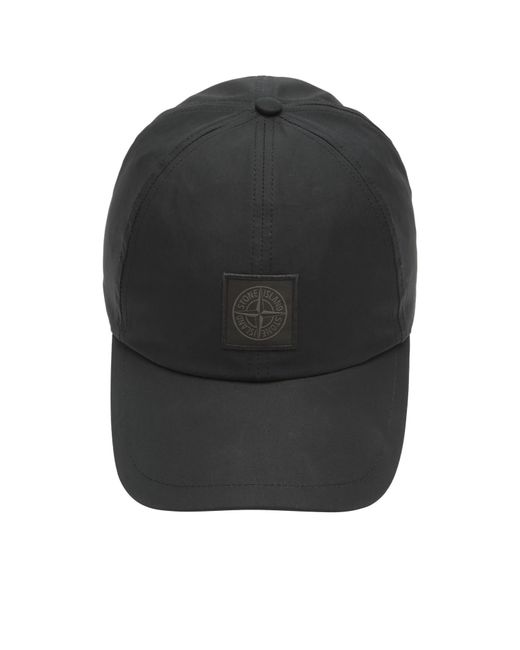 Stone Island Black Ghost Cotton Canvas Cap for men
