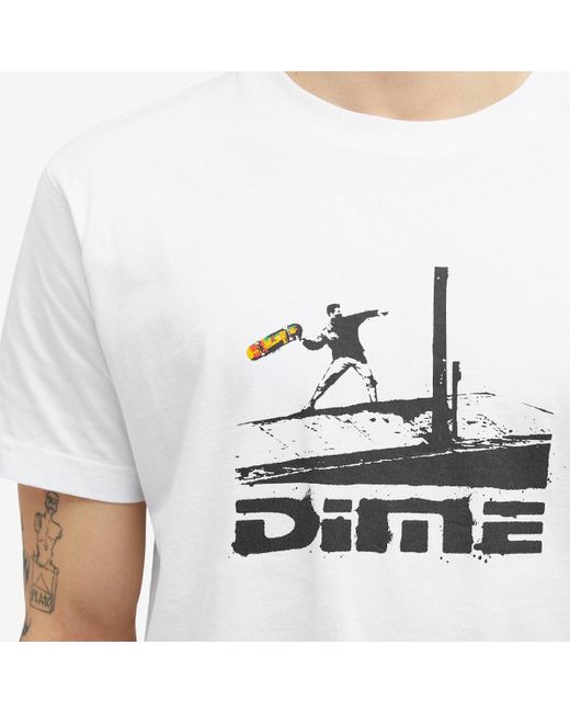 Dime White Banky T-Shirt for men