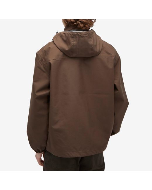 GR10K Brown 3L Hooded Lightweight Jacket for men