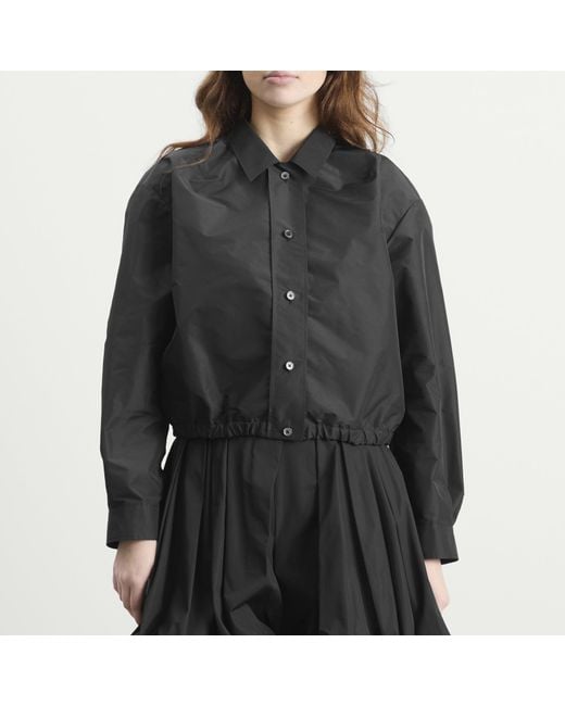 Jil Sander Black Voluminous Short Jacket