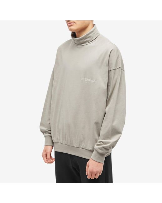Fear of God ESSENTIALS Turtle Neck Sweat in Gray for Men | Lyst