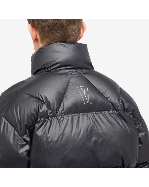 (w)taps Black 08 Nylon Ripstop Puffer Jacket for men