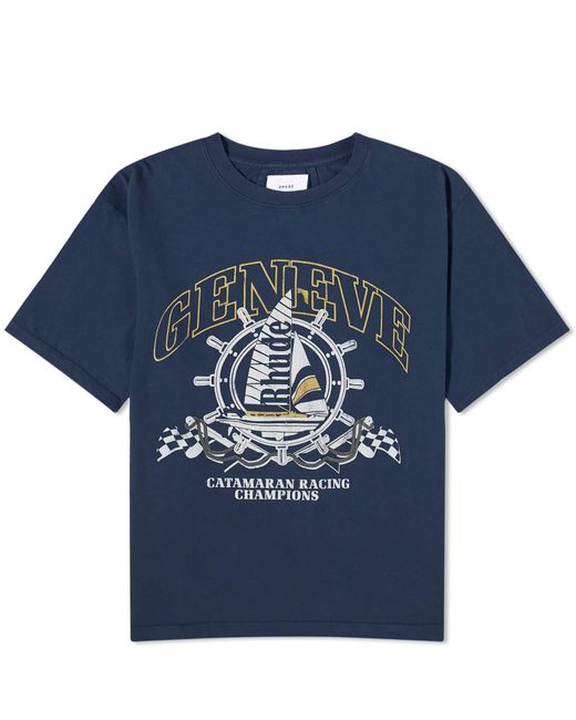 Rhude Blue Geneve Catamaran T-Shirt for men