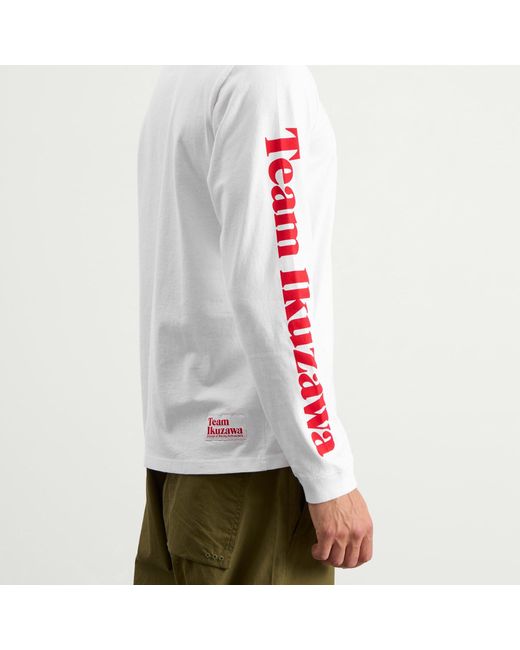 Team Ikuzawa White Logo Longsleeve T-Shirt for men