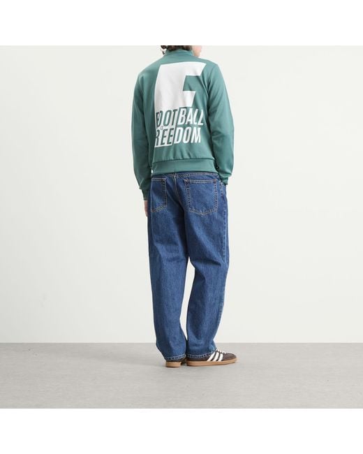 Adidas Blue Bob Marley Track Top for men