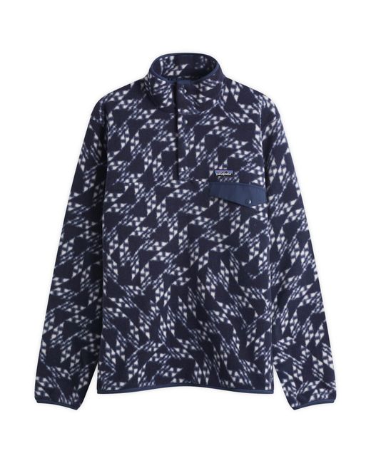 Patagonia Blue Lightweight Synchilla Snap-T Pullover for men