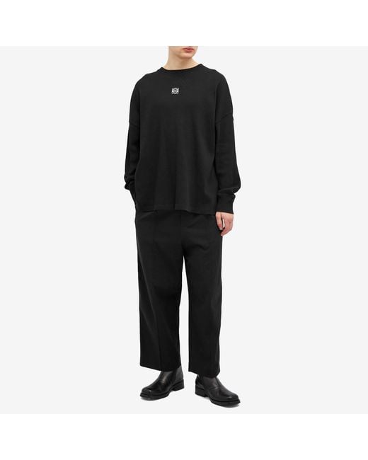 Loewe Black Anagram Long Sleeve T-Shirt for men